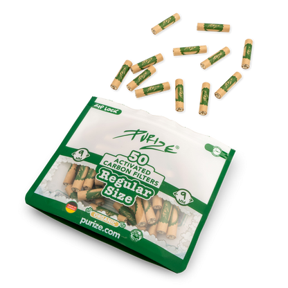 50x PURIZE® REGULAR Size Filters 9mm