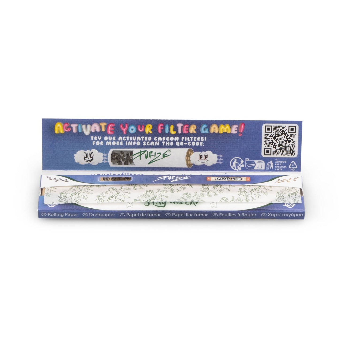 PURIZE® King Size Ultra Slim Papers | 42 Papers