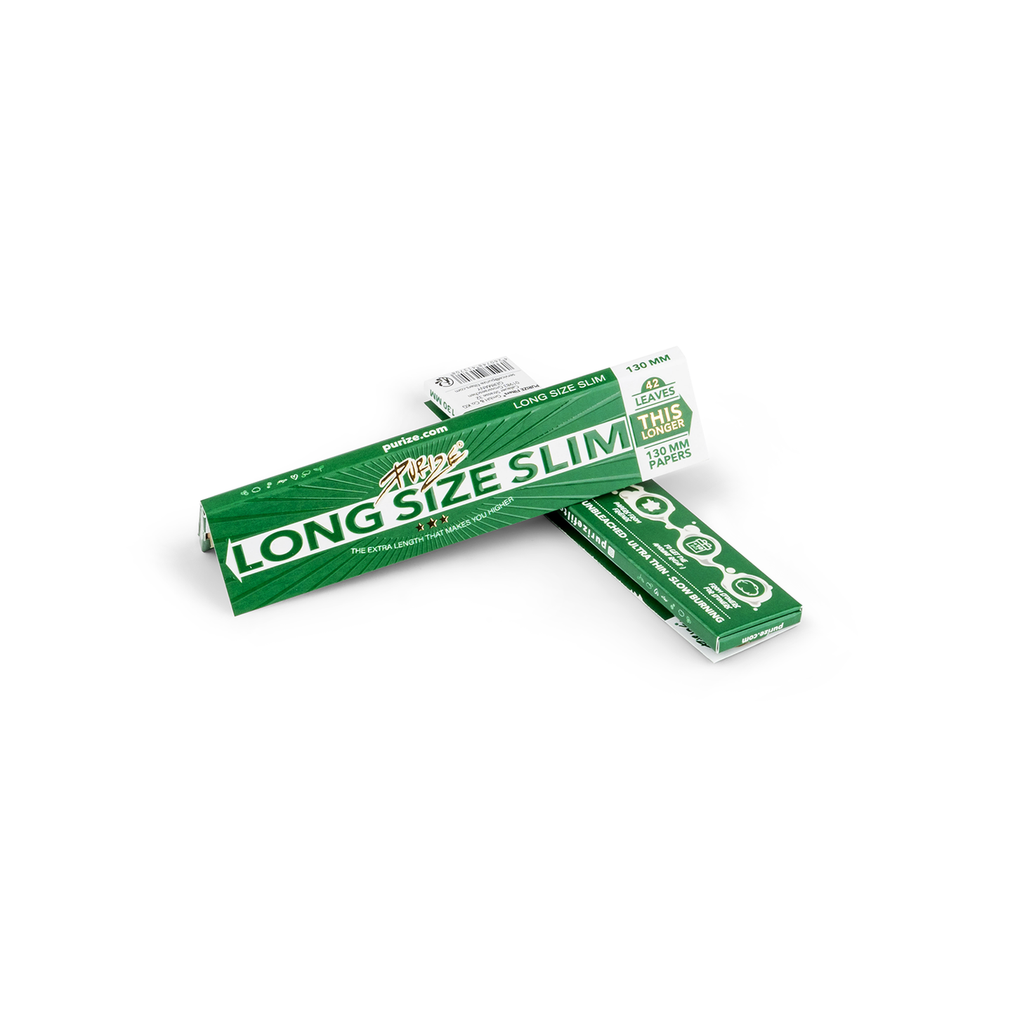 PURIZE® Long Size Slim Papers | 42 Papers