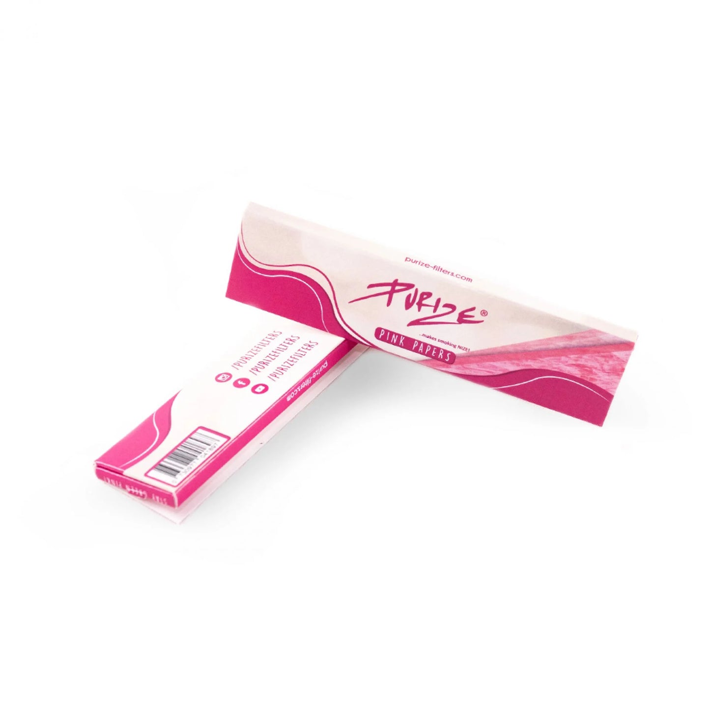 PURIZE® King Size Slim Papers | 32 Papers - Pink Box