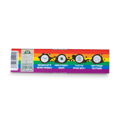 PURIZE® King Size Slim Papers | 32 Papers - Rainbow Box
