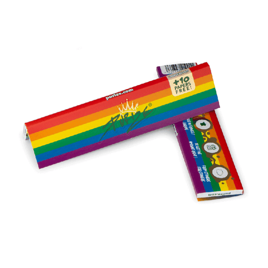 PURIZE® King Size Slim Papers | 32 Papers - Rainbow