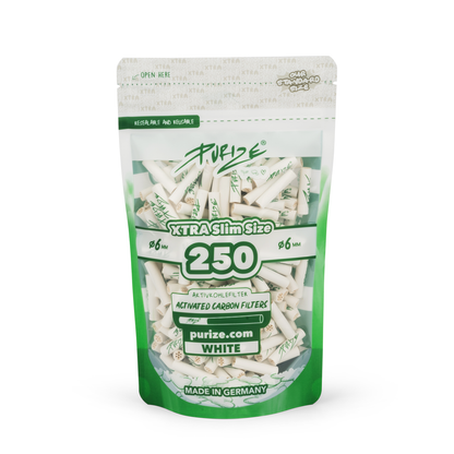 250x PURIZE® XTRA SLIM Size Filters 6mm