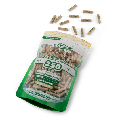 250x PURIZE® XTRA SLIM Size Filters 6mm