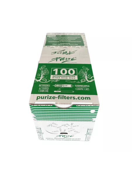 PURIZE® 100 Jar | Xtra Slim Size Filters 5,9mm | Box of 10