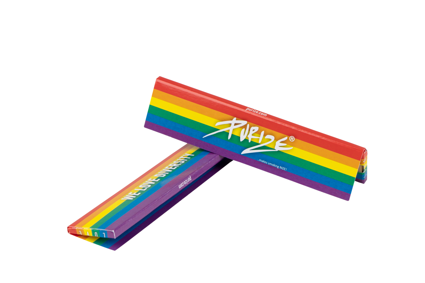 PURIZE® King Size Slim Papers | 32 Papers - Rainbow Box